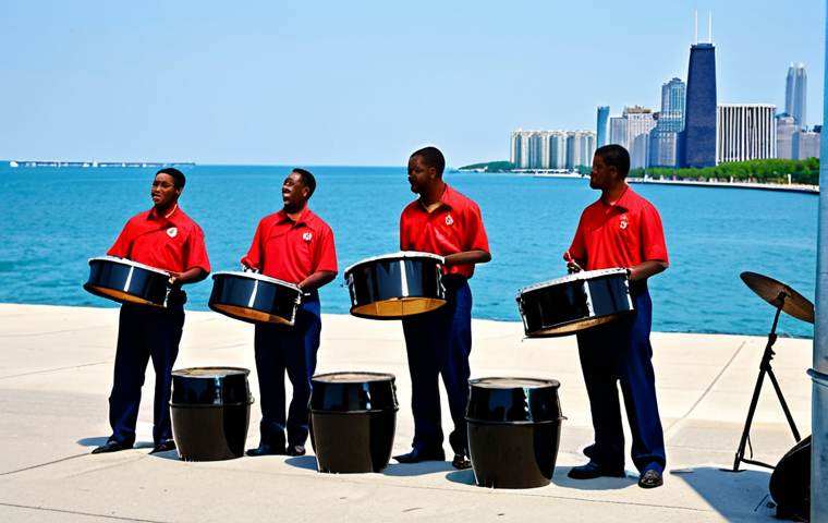 거리공연 장소 추천 - Harvard Square Busker**

"A female artist drawing portraits in Harvard Square, Cambridge, surrounded...