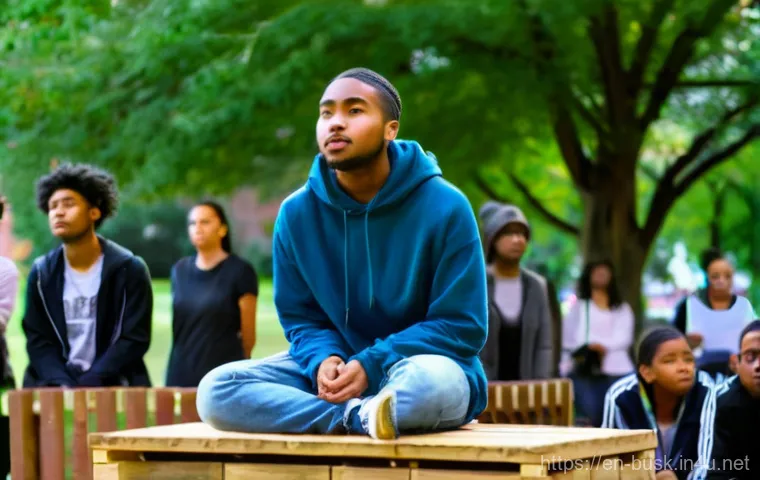거리공연으로 사회적 문제 다루기 - **Prompt Title: "The Silent Echo of Connection"**
    A compelling image of a mime artist performing...
